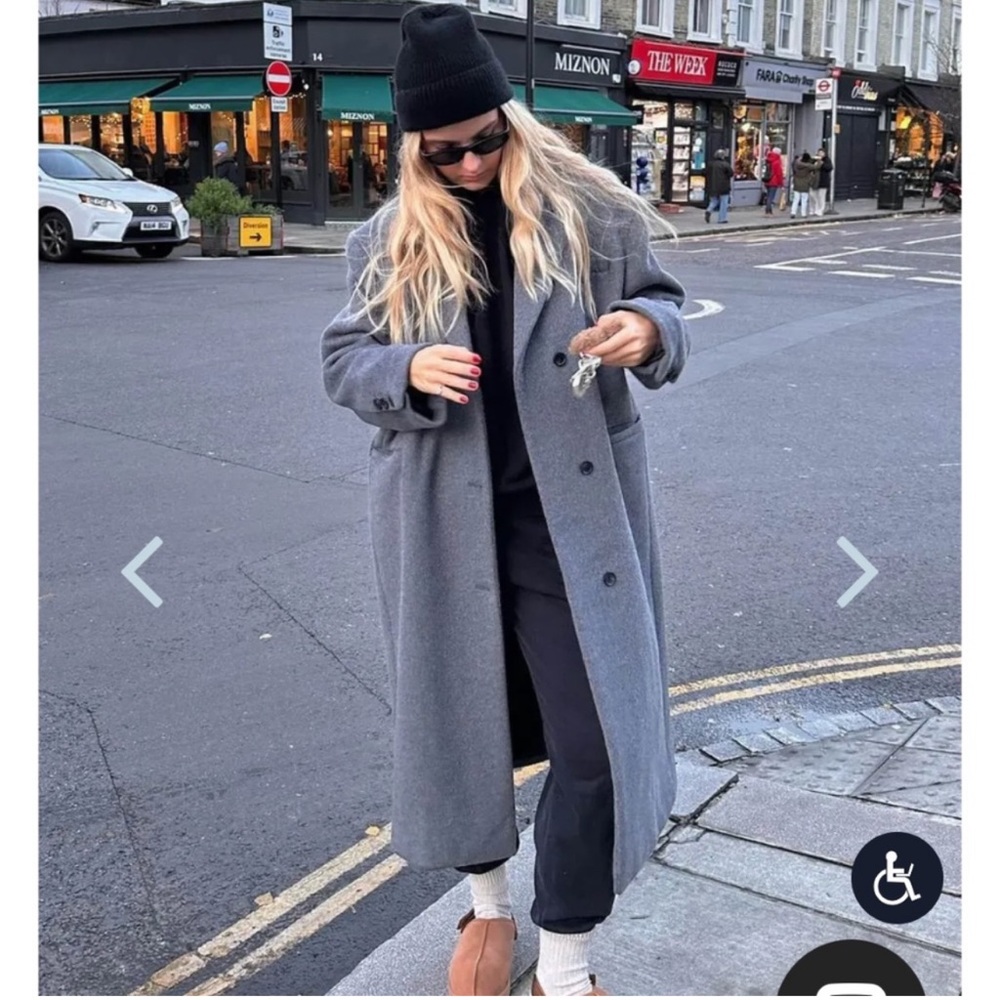 Oak + fort OVERSIZED WOOL BLEND COAT